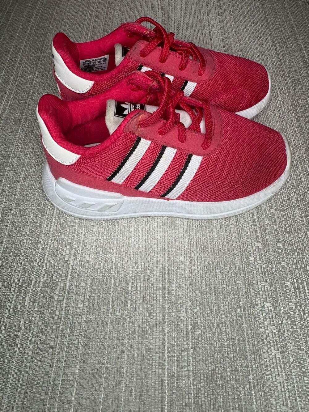 Adidas LA Trainer Lite EL I Power Pink Sneakers Toddler Size 9K FW0587